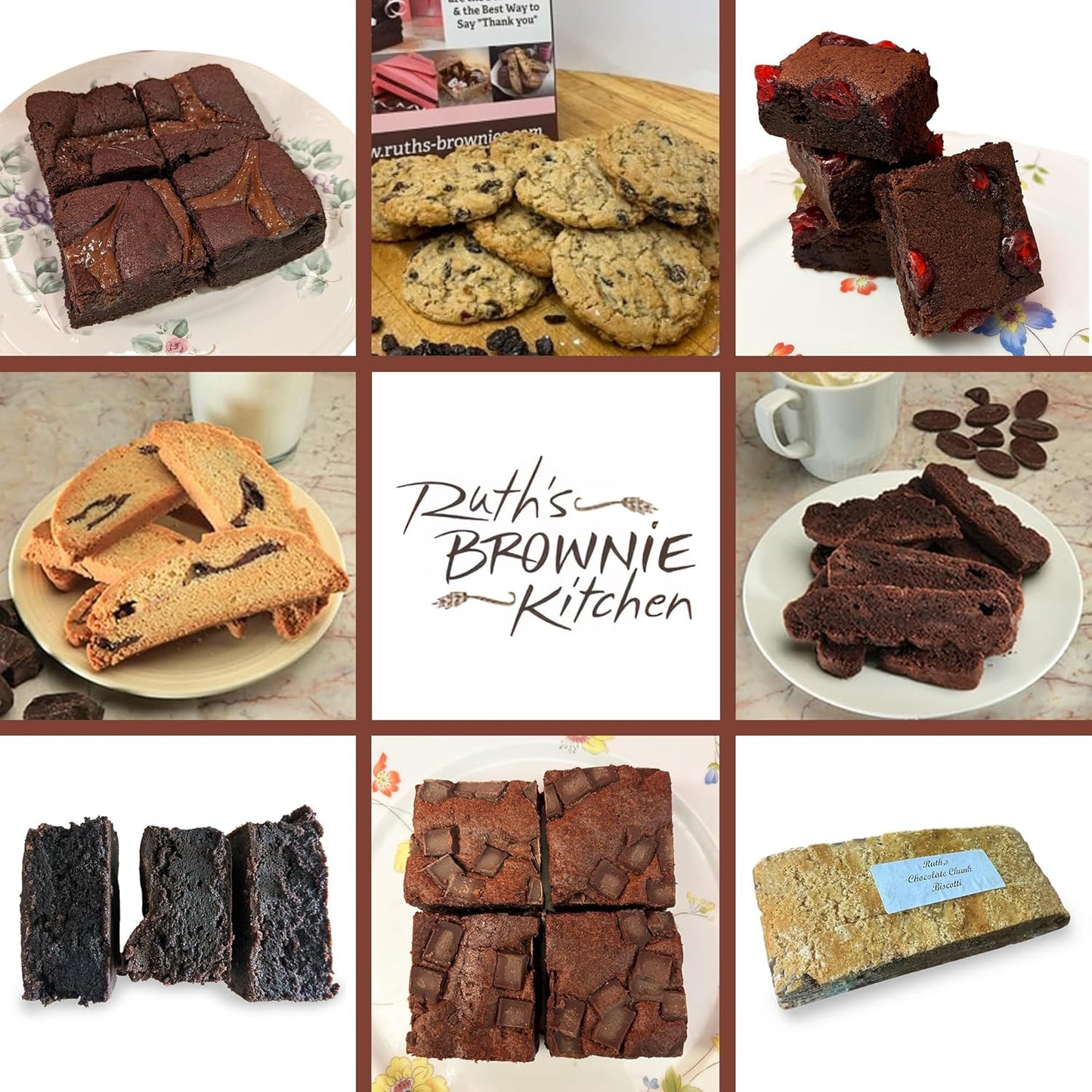 Ruth’s Walnut Cake Style Brownies 1 Dozen – Gourmet Baked Treats | Delicious Gift with The Finest Ingredients | Guaranteed to Arrive Fresh