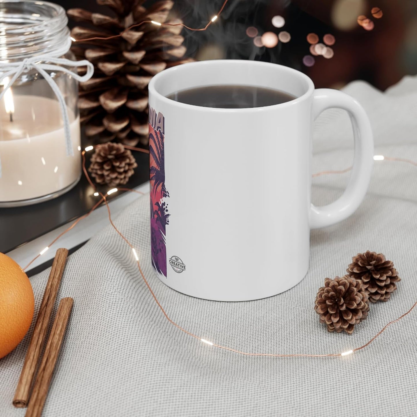 11 OZ Novelty Coffee Mugs - Christmas Gift (California Vibes Theme)