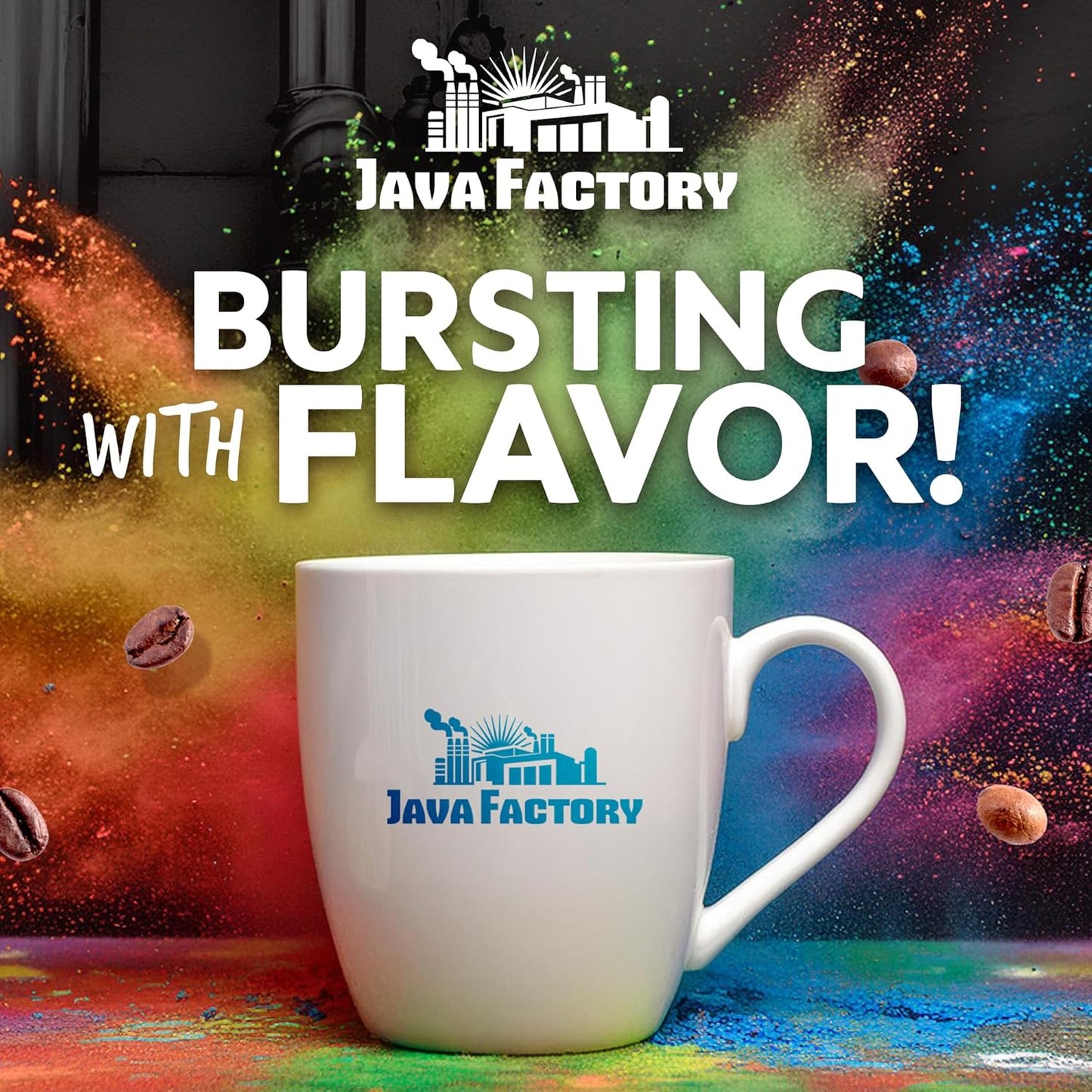 Donut Shop Blend by Java Factory, Medium Roast Coffee Pods for Keurig K Cup Brewers, 80 Count