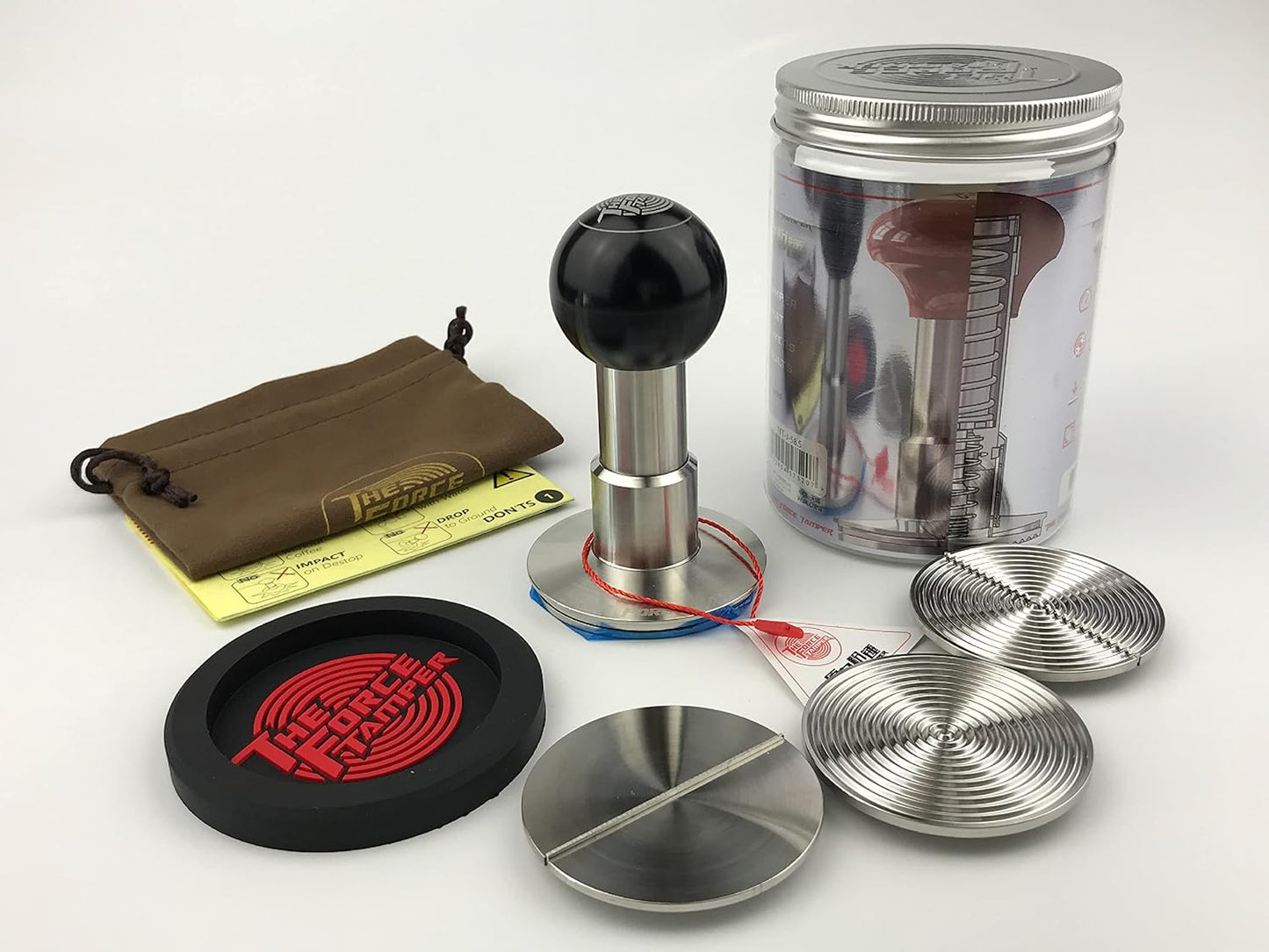 The Force Tamper Automatic Impact Coffee Tamper Adjustable Const Pressure and Autoleveling Duo-Distribute Set New