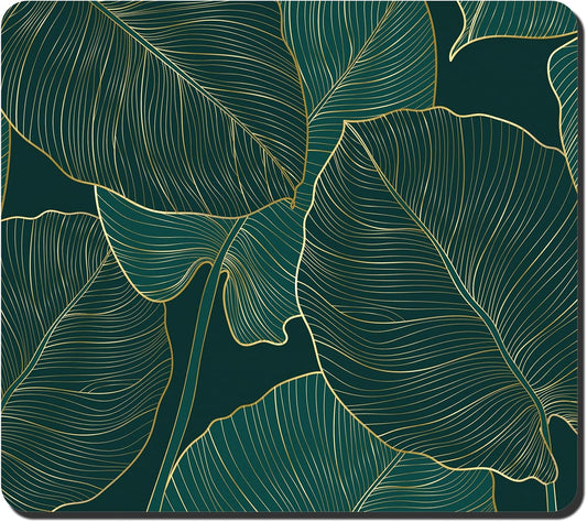 Rnivvi Dish Drying Mat for Kitchen Counter, 16 x 18" Boho Theme Absorbent Heat Resistant Drying Pad with Non-slip Rubber, Coffee Bar Mats for Dish Rack Kitchen Decor Accessories, Tropical Palm