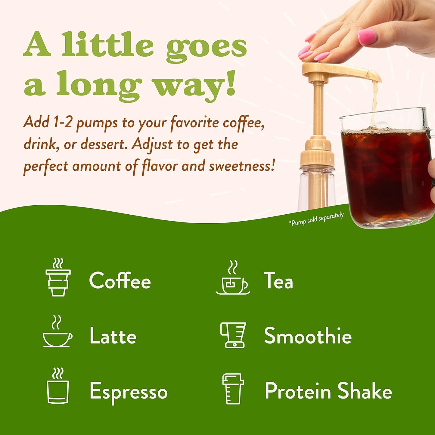 Jordan's Skinny Syrups Sugar Free Coffee Syrup, Pistachio Flavor Drink Mix, Zero Calorie Flavoring for Chai Latte, Protein Shake, Food & More, Gluten Free, Keto Friendly, 25.4 Fl Oz (Pack of 6)