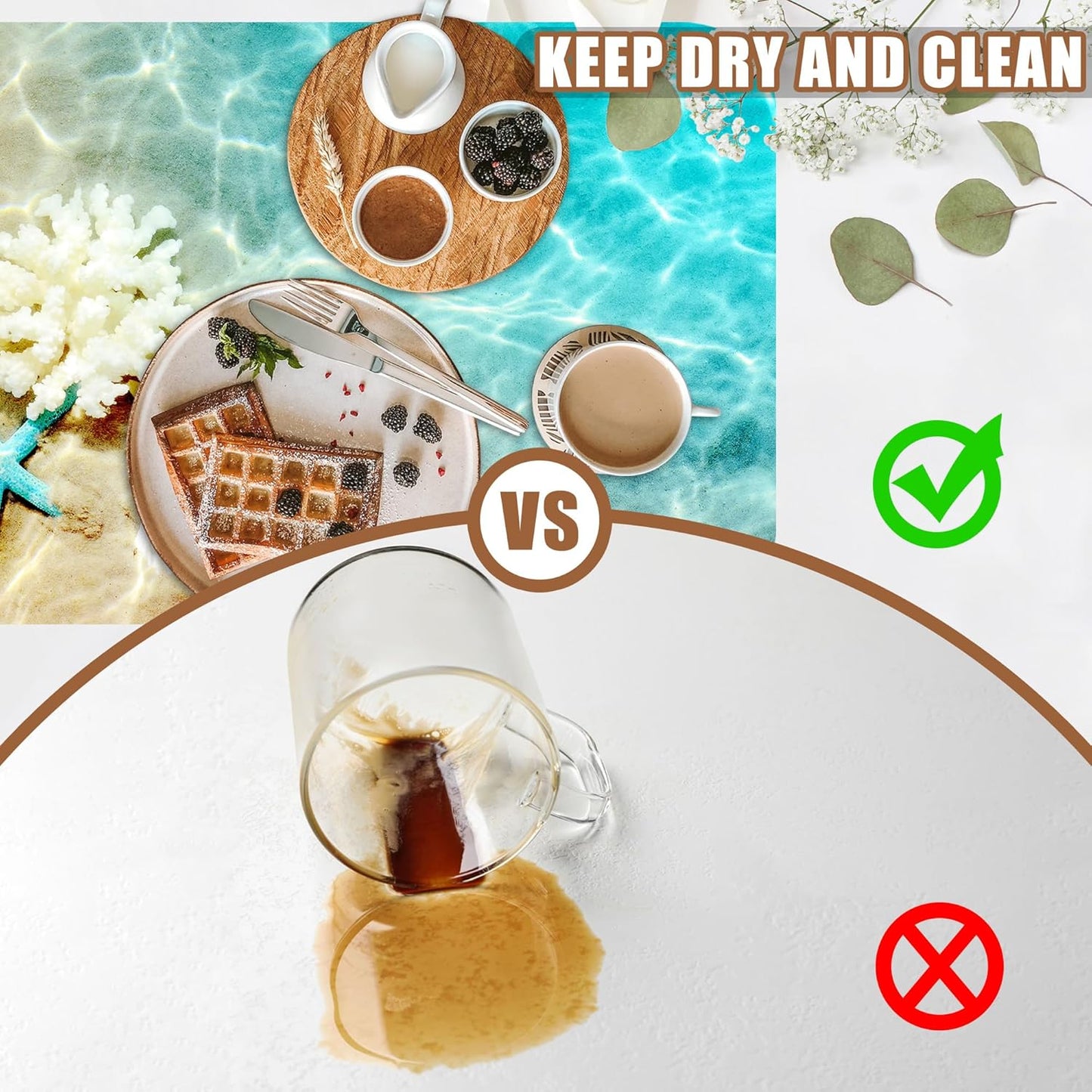 Starfish and Seashell Coffee Mat Beach Dish Drying Mat for Kitchen Counter Hide Stain Rubber Backed Absorbent Coffee Bar Accessories Fit Under Coffee Maker Coffee Pot Espresso Machine 11.8 x 19.7 Inch
