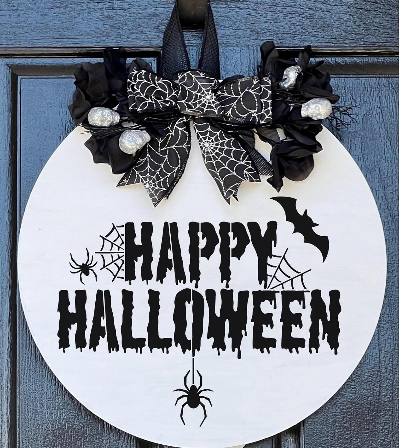 Halloween Stencils Skeleton Boo Ghost Stencil Reusable Halloween Stencils for Painting on Wood Sign Door Mats Fabrics DIY Crafts Decor