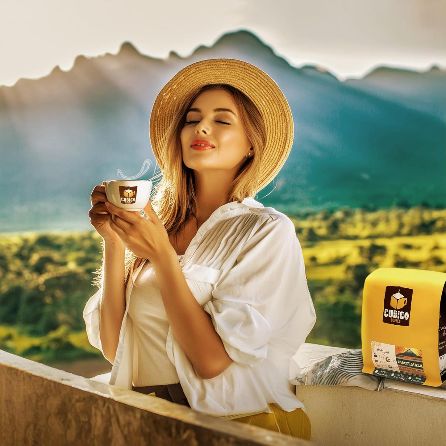 Cubico Coffee Guatemala Antigua Medium Roast Single Origin Coffee Pods, 10 Count, K-Cup Compatible