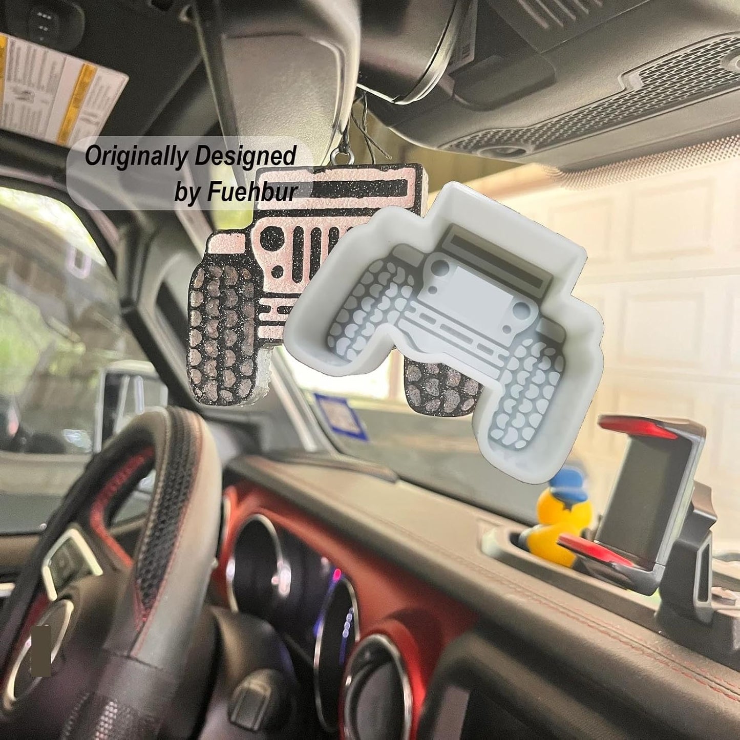 Truck Car Freshie Molds, Fuehbur Silicone Epoxy Resin Air Freshie Mould for Aroma Beads,Soap Mold,Candle Molds,Pendant Mold