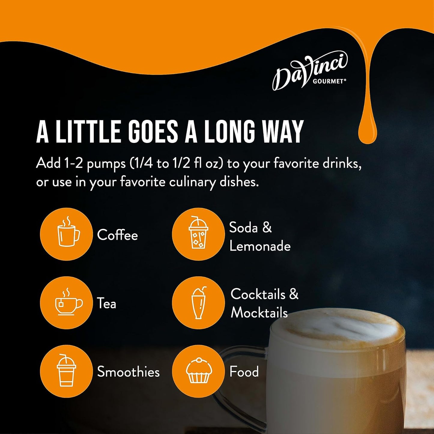 DaVinci Gourmet Syrup, Classic Coffeehouse Variety Pack - Caramel, French Vanilla, Hazelnut, Vanilla, 25.4 Fl Oz (Pack of 4)