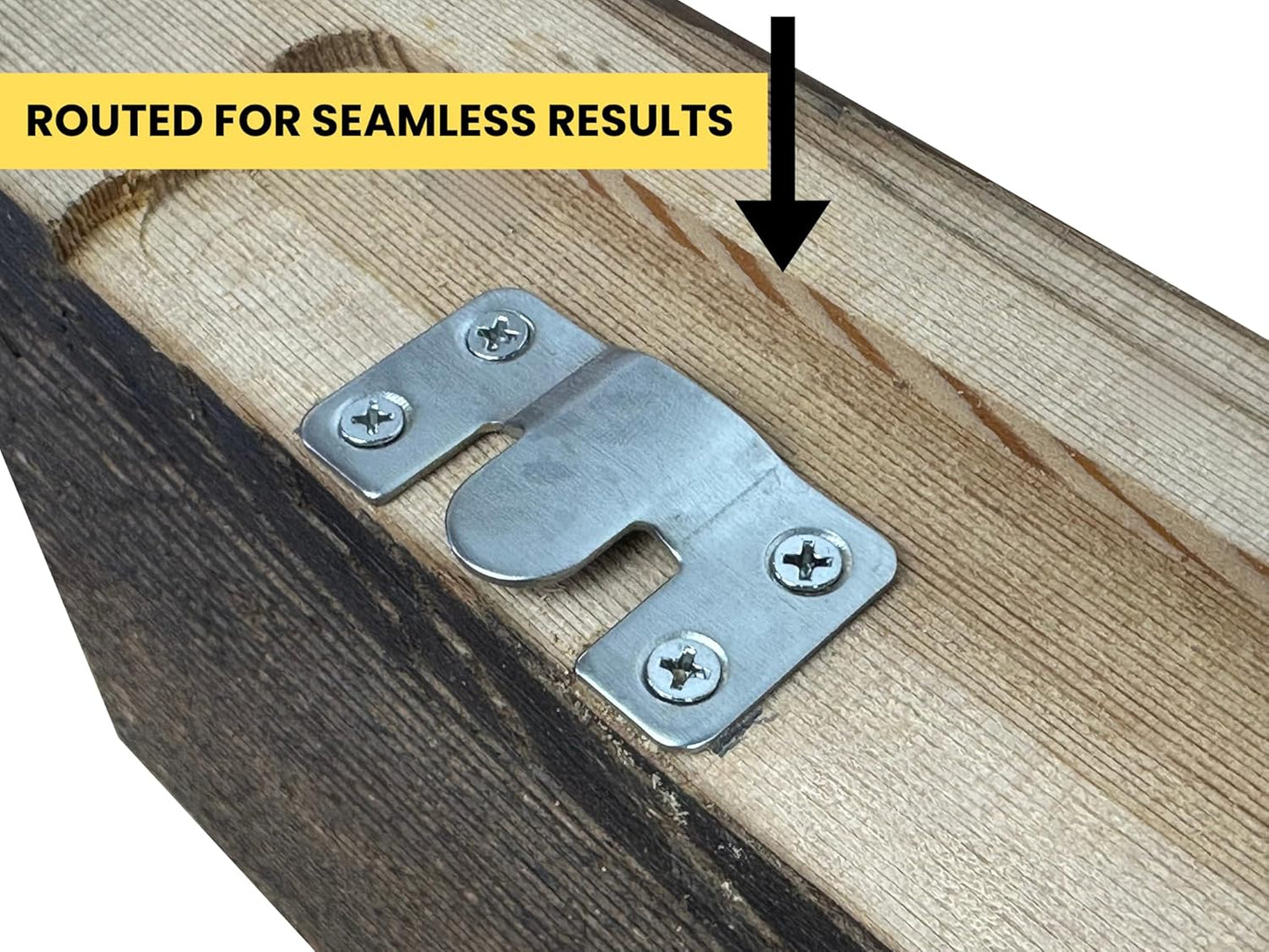 Modern Timber Craft Reclaimed Wood Floating Wall Shelf | Solid Rustic American Barnwood, Floating Shelf Brackets | 2.75" Thickness | 12" L x 8" D, Early American, Planed and Sanded, 3 Pack