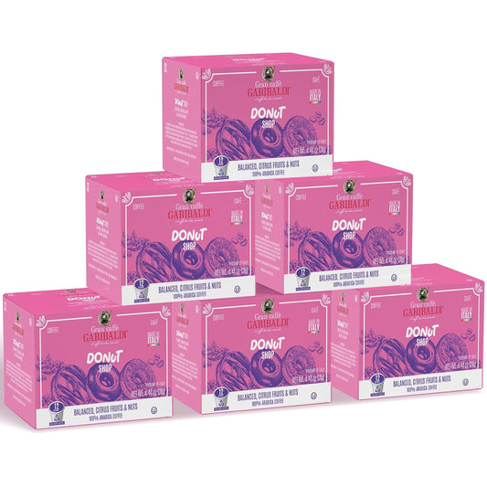 Caffè Garibaldi Donut Shop Coffee Pods, Single-Serve Capsules for Keurig K-Cup Brewers, Single Serve Cups with 100% Arabica Blend, 72 Count Recyclable Coffee Pods - Light Roast