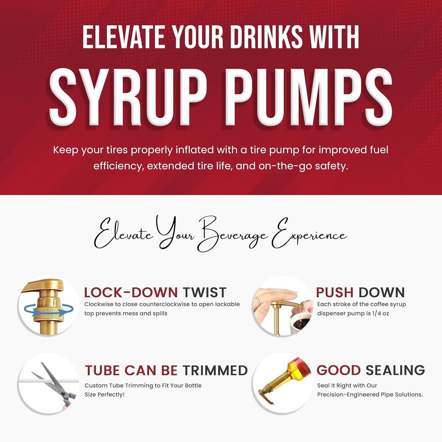 Summer Variety Syrup 6 Pack - Chocolate Macadamia Nut, Pineapple, Coconut, Mango, Guava & Passion Fruit Syrups For Coffee,Italian Soda, Lattes, Frappes With 6 Jimoco Pump Dispensers