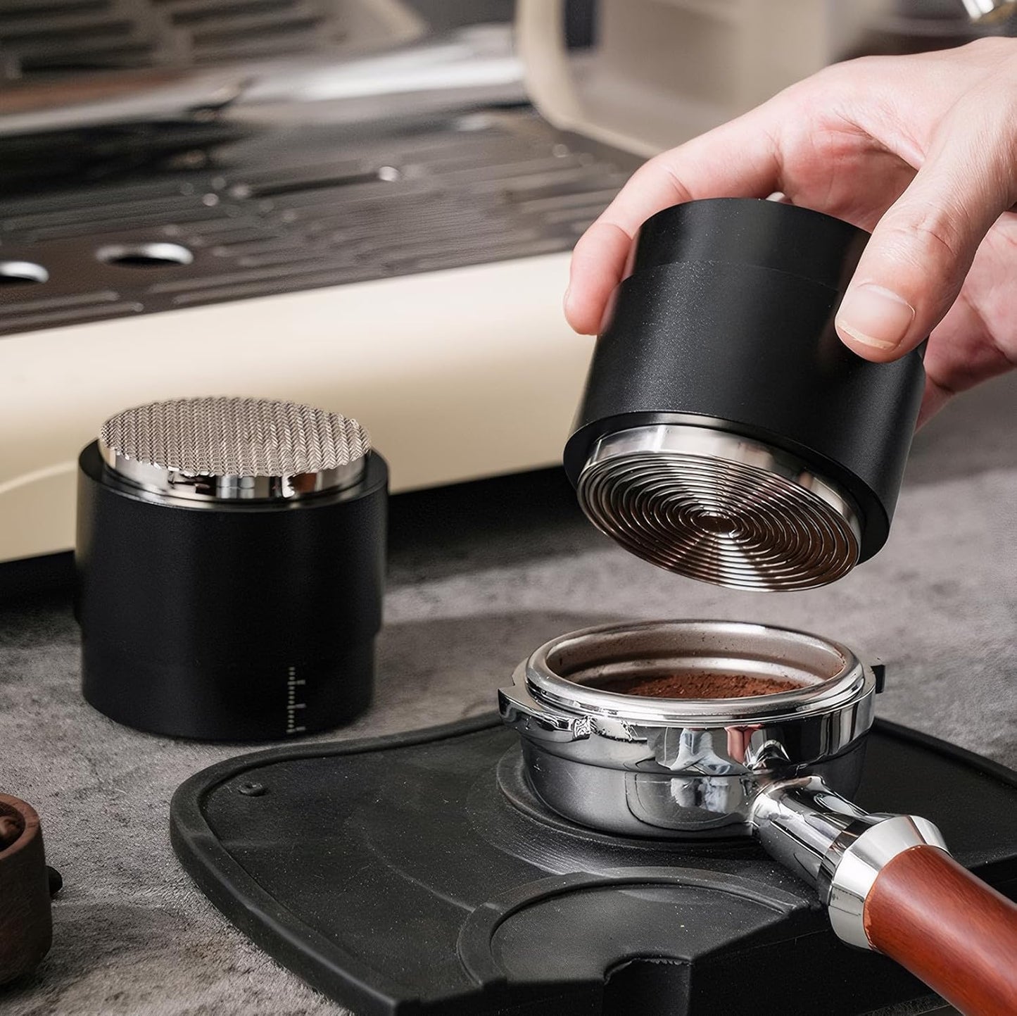 53MM Espresso Tools - Professional WDT Tool, Coffee Distributor & Tamper with 3-in-1 Design, 304 Stainless Steel Barista Essentials for Home Coffee Brewing, Beginner-Friendly Accessories