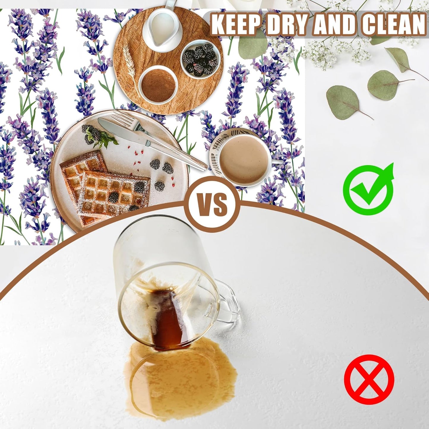 Dish Drying Mat Lavender Flowers Coffee Bar Mat for Countertop Absorbent Rubber Backed Hide Stain Dish Drainer Rack Pad Espresso Machine Cafe Table Dining Room Decoration 11.8 x 19.7 Inch