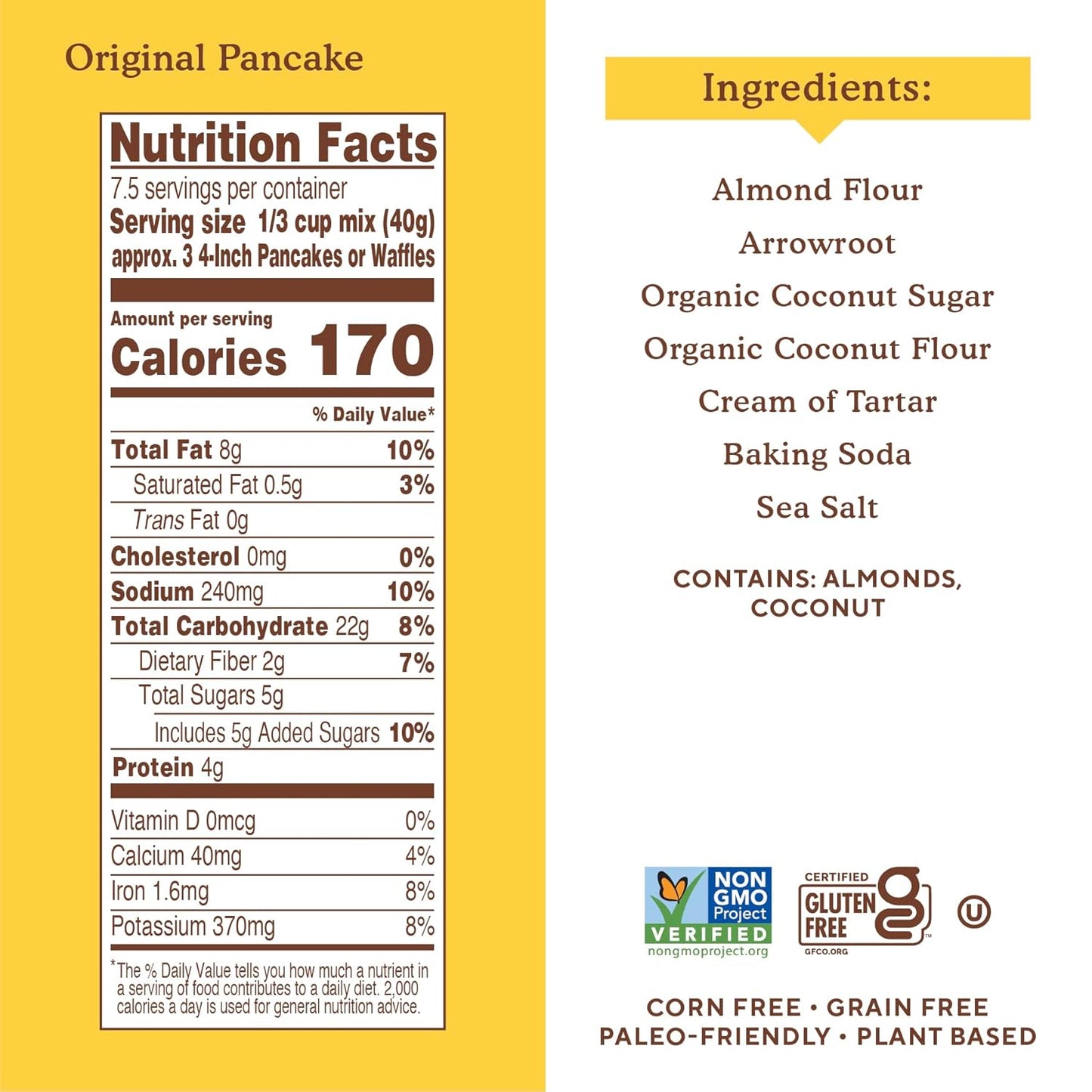 Simple Mills Almond Flour Pancake Mix & Waffle Mix, Gluten Free, Made with whole foods, (Packaging May Vary), 10.7 Ounce (Pack of 1)