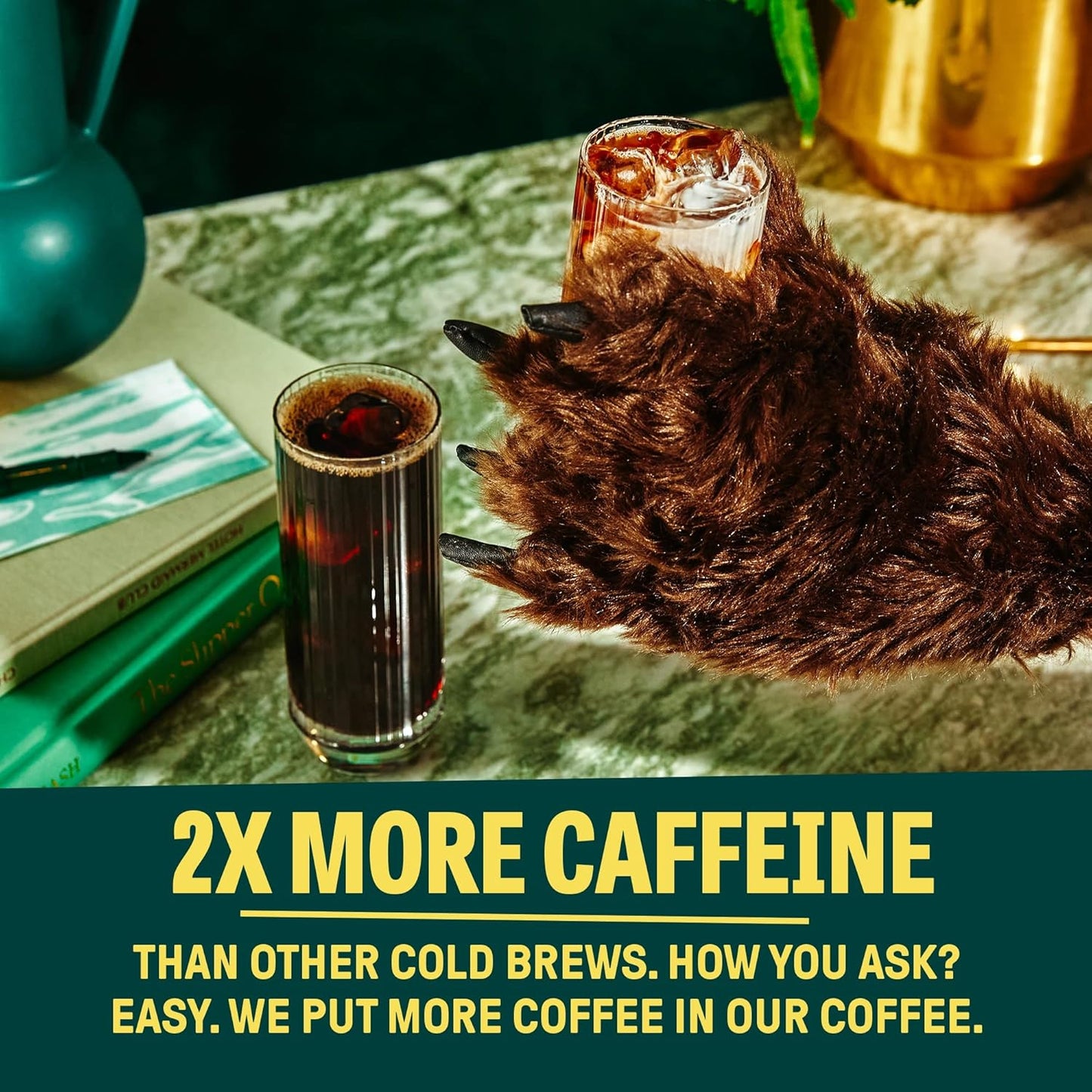Wandering Bear Organic Cold Brew Coffee, Variety Pack, 32 fl oz (3pk - Black, Mocha, Vanilla) - Extra Strong, Bold, Smooth, Unsweetened, Shelf-Stable, Ready to Drink, Iced Cold Brewed Coffee Drinks