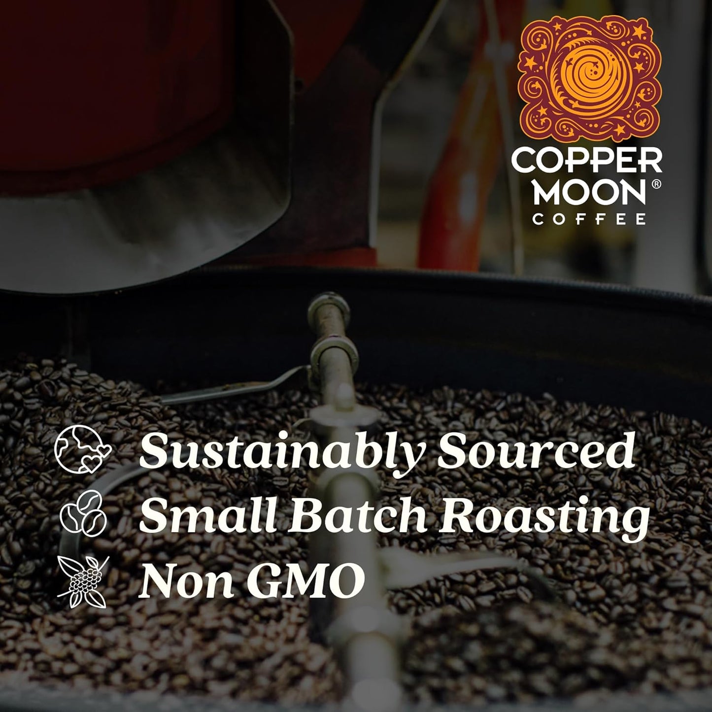 Copper Moon Medium Roast Whole Bean Coffee, Southern Pecan Blend, 5 Lb