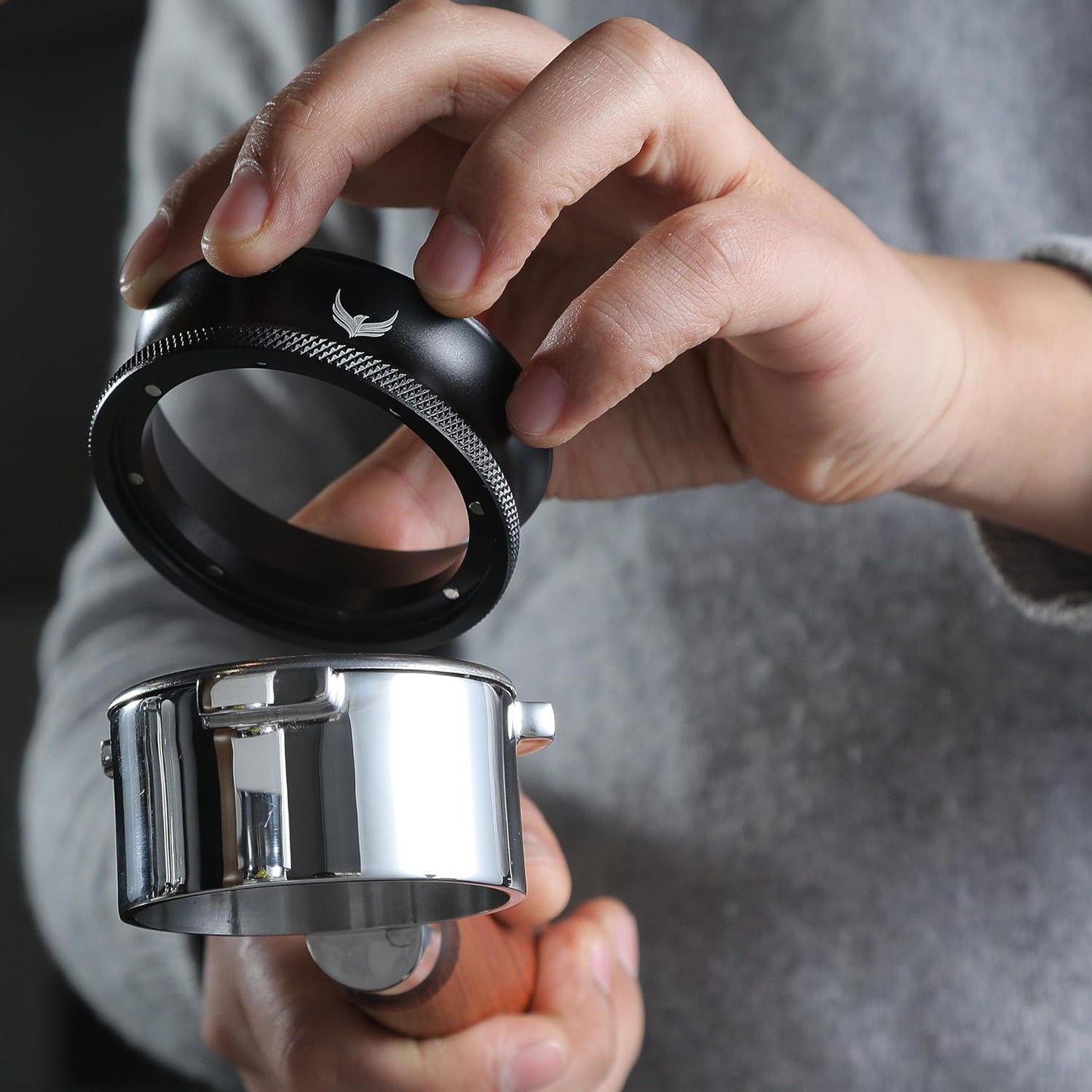 58mm Tamper Kit Includes Espresso Distributor, Calibrated Coffee Tamper, Magnetic Portafilter Funnel, WDT Tool and 2pcs Puck Screen Set Premium Espresso Accessory Kit