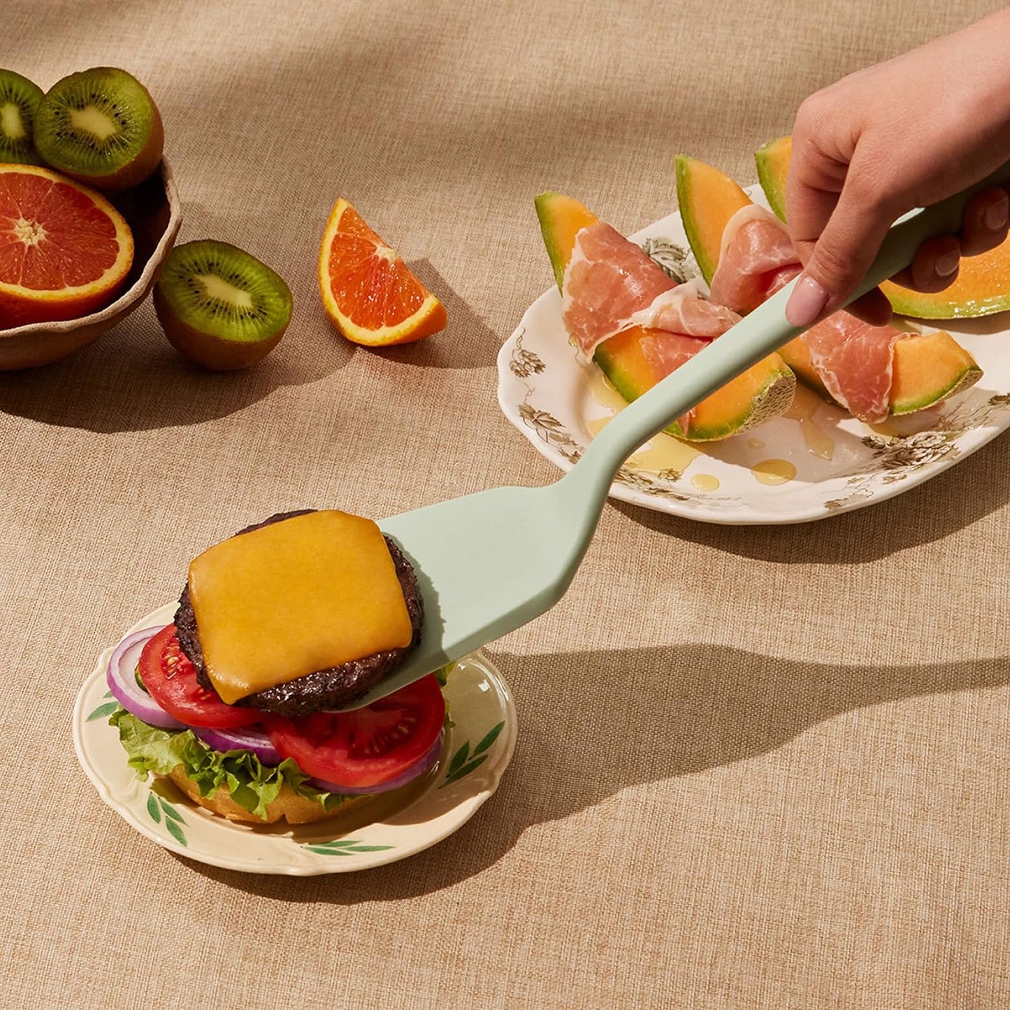 GIR: Get It Right Silicone Turner - Non-Stick Heat Resistant Silicone Spatula Turner for BBQs & Cookouts - Lifts, Flip, and Transfer Food Items - 13 Inch, Sprinkles