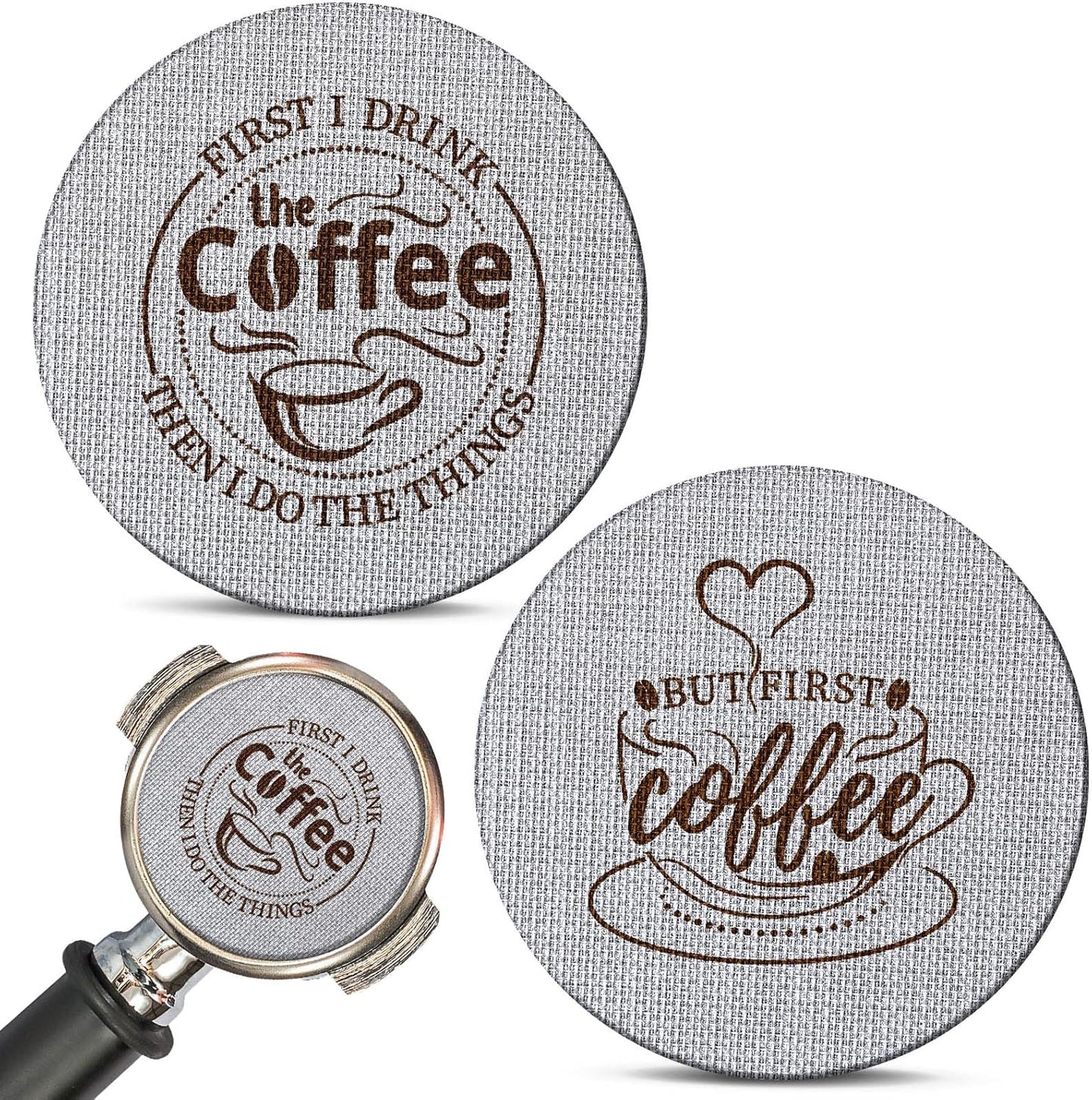 Yaomiao 2 Pieces 51mm Espresso Puck Screen, 1.7mm Thickness 150 Micrometre Reusable Barista Espresso Screen Stainless Steel Coffee Filter Mesh Plate for Bottomless Portafilter Filter Basket
