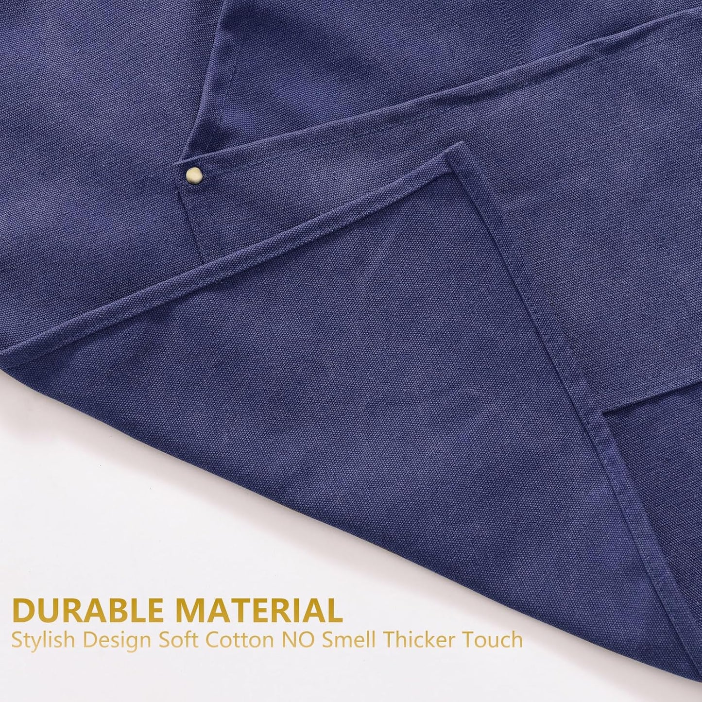 Canvas Aprons for Men Chef Apron, Work Apron with Large Pockets - 16oz Heavy Duty Cross Back, BBQ, Cooking