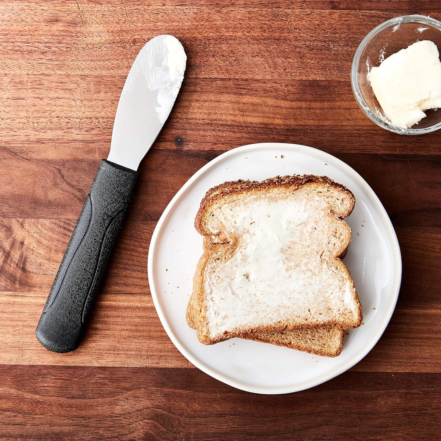 Mercer Culinary Millennia Plain Edge Spreader, 3.5 Inch Blade, Black Handle